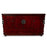 Red Antique Sideboard with Carved Spandrels