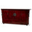 Red Antique Sideboard with Carved Spandrels
