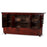 Red Antique Sideboard with Carved Spandrels
