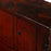 Red Antique Sideboard with Carved Spandrels