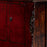 Red Antique Sideboard with Carved Spandrels