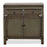 Grey Lacquer Two Door Storage Cabinet