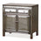 Grey Lacquer Two Door Storage Cabinet