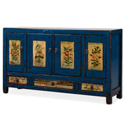 Blue Lacquer Painted Dongbei Sideboard