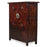 Red Lacquer Qinghai Armoire with Curio Paintings