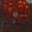 Red Lacquer Qinghai Armoire with Curio Paintings