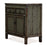 Grey Lacquer Two Door Cabinet