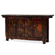 Red Lacquer Gansu Antique Sideboard