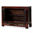 Red Lacquer Gansu Cabinet with Floral Decoration
