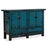 Blue Lacquer Double Sided Cabinet