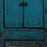 Blue Lacquer Double Sided Cabinet