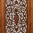 Four Panel Antique Chinese Screen with Flower Vase Carvings