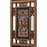 Antique Carved Window Panel, Natural and Black