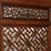 Four Panel Geometric Carved Screen