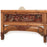 Carved Decorative Bed Fascia Red and Gold