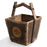 Vintage Chinese Black Wooden Water Bucket