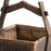 Vintage Chinese Black Wooden Water Bucket