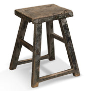 Dark Wooden Chinese Antique Stool
