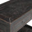 Black Lacquer Side Table with Drawers