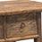 Elm Two Drawer Side Table