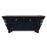 Blue Lacquer Kang Table with Carved Spandrels