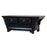 Blue Lacquer Kang Table with Carved Spandrels