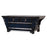Blue Lacquer Kang Table with Carved Spandrels