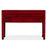 Red Lacquer Five Drawer Console Table