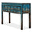 Blue Lacquer Five Drawer Console Table