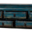 Blue Lacquer Five Drawer Console Table