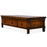 Low Three Drawer Table in Orange Lacquer