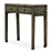 Two Drawer Grey Lacquer Table