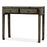 Two Drawer Grey Lacquer Table