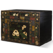 Painted Black Chinese Antique Blanket Chest