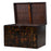 Painted Lacquer Black Chinese Opera Trunk