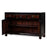 Orange Lacquer Cabinet with Vase Paintings