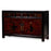 Orange Lacquer Cabinet with Vase Paintings