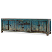Blue Lacquer Low Sideboard
