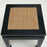 Square Stool, Black Lacquer - Clearance Item