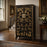 Gold Decorated Wedding Cabinet, Black Lacquer