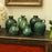 Green ceramic storage jars