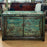 Distressed Green Lacquer Sideboard