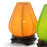 Silk Lotus Lamp with Wooden Base