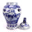 Large Chinese Blue and White Porcelain Temple Jar, Immortals