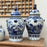 Blue and White Temple Jar, Eight Immortals