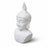 Porcelain Buddha Bust, White