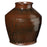 Black and Brown Glazed Stoneware Jar