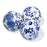 Blue and White Porcelain Balls, Set of Six