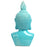 Porcelain Buddha Head, Turquoise