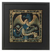 Silk Embroidery - 'Blue Phoenix'